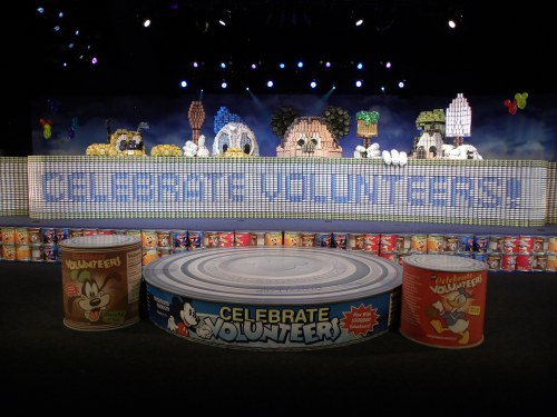 What more than 115,000 cans can look like. These cans will provide 70,000 meals for the needy.